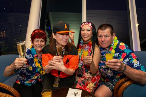 Dilithium Pass Cocktail Event - Avaah Blackwell, Raven Dauda, David Benjamin (Red SeaPass)